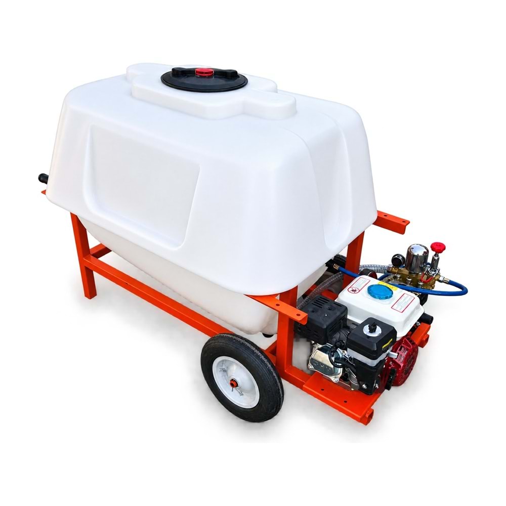 Bahçe İlaçlama Makinesi – 400 L Polietilen Depo / 6,5 HP Benzinli Motor / FN 22 Pompa