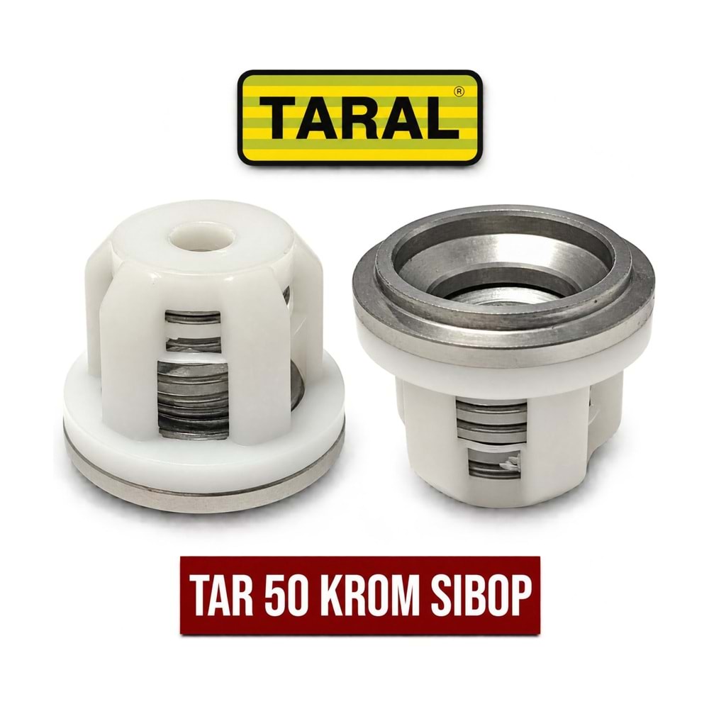 Pompa Sibop (Valf) – Krom / Kromajlı (Taral TAR50-TAR85 Uyumlu)