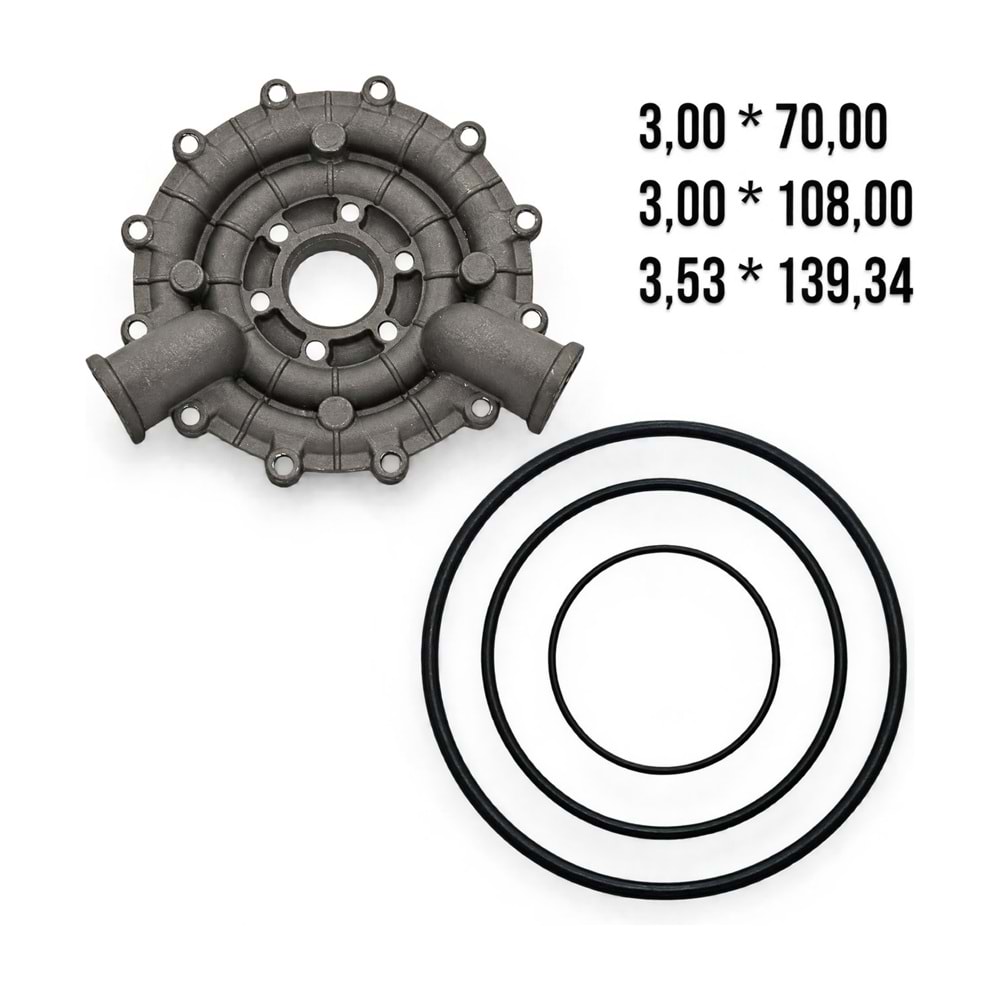 Pompa Manifold O-ring Takımı – 70 / 108 / 139,34 mm (YBSPUMP YP-70 Uyumlu)