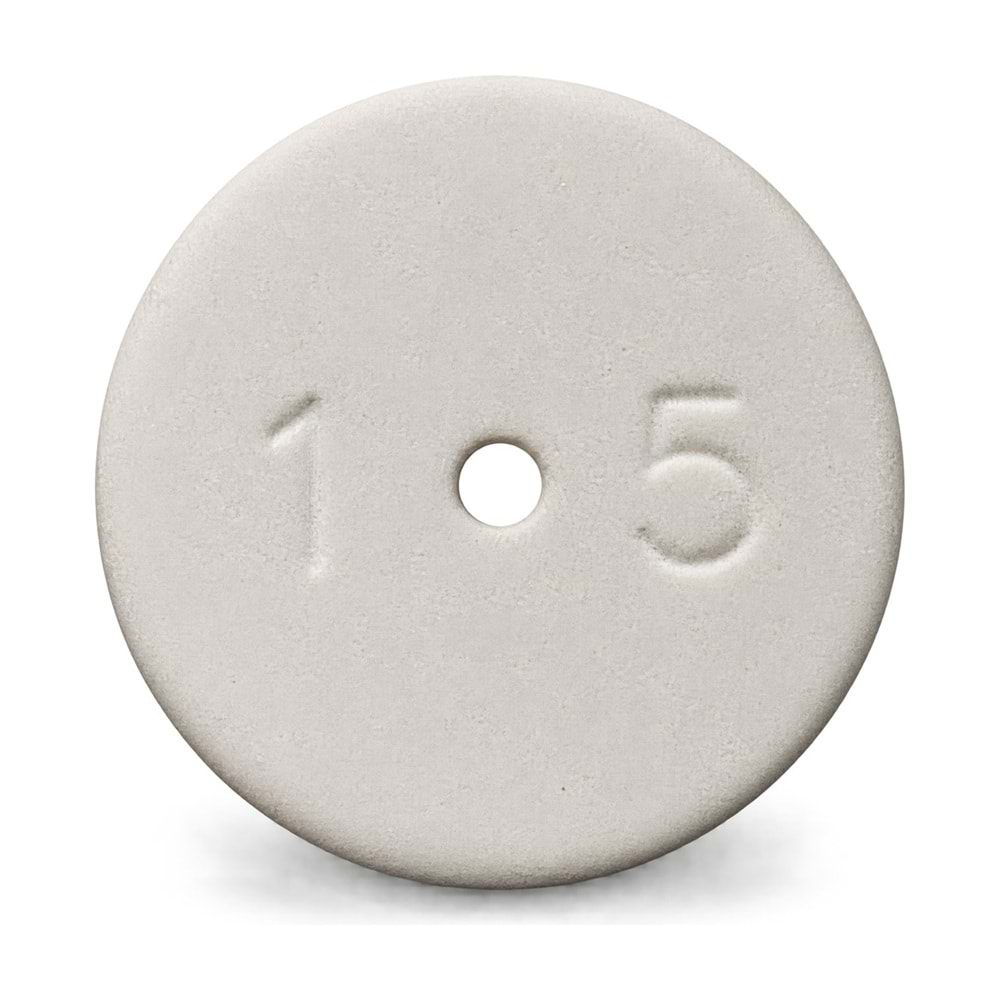 Seramik Plaket – Çap 15 mm / Delik 1,5 mm