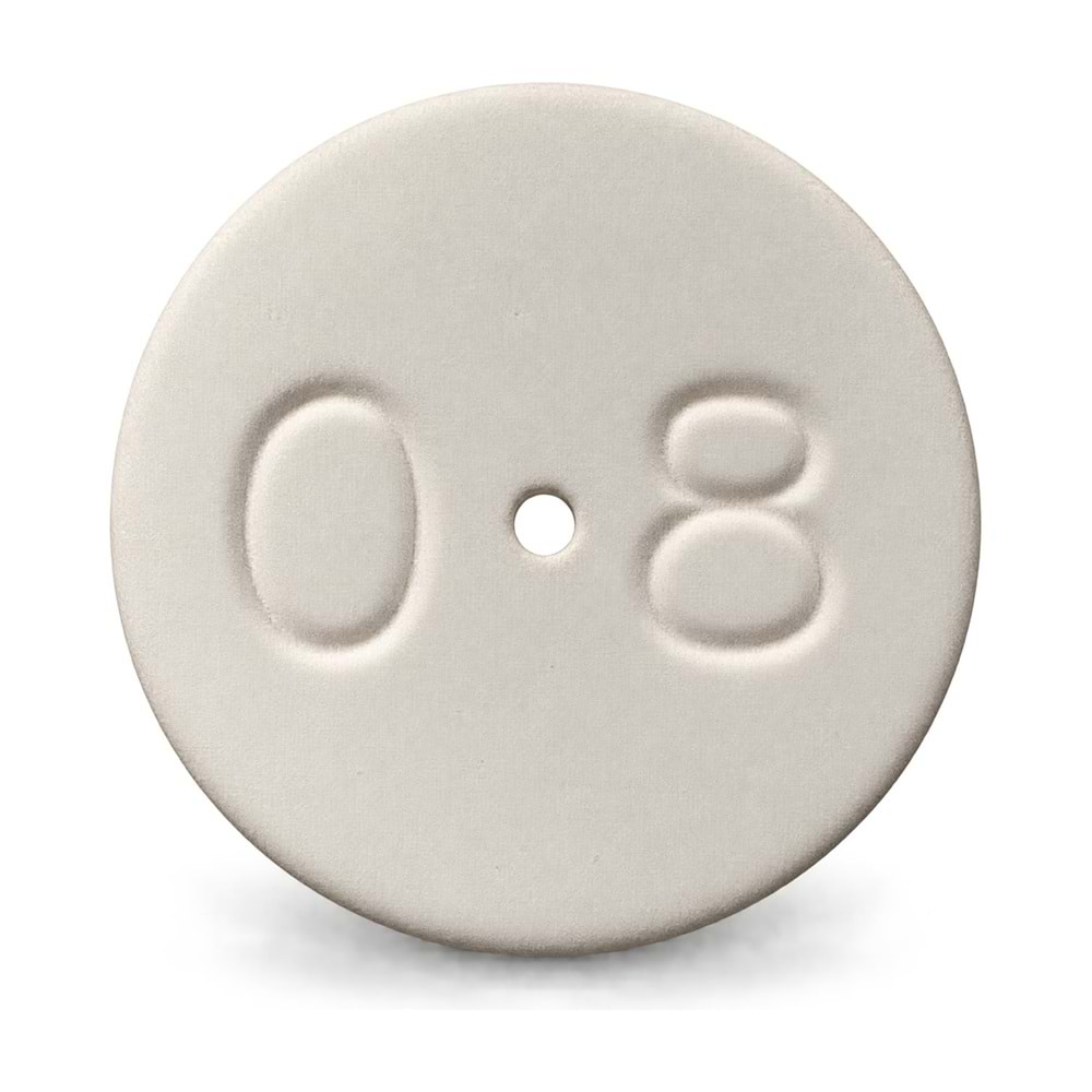 Seramik Plaket – Çap 15 mm / Delik 0,8 mm