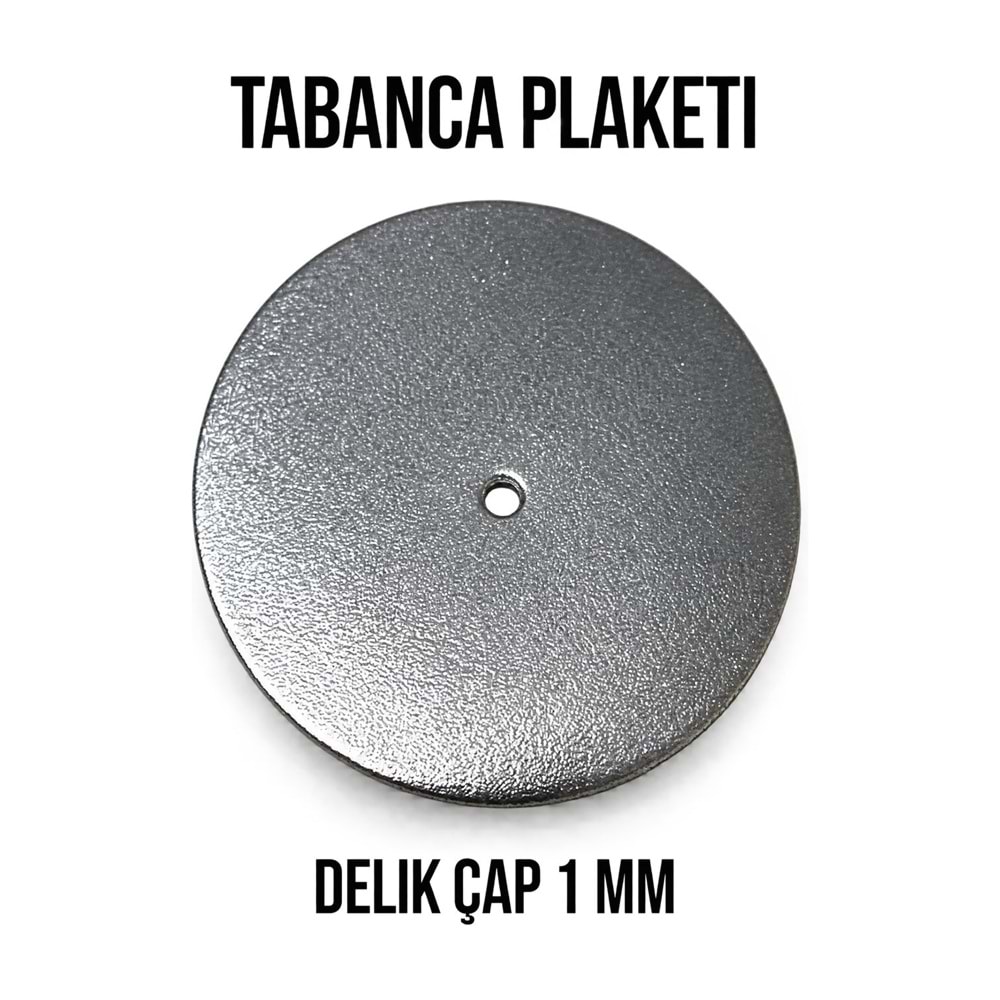 Tabanca Plaketi – Krom / Delik 1 mm