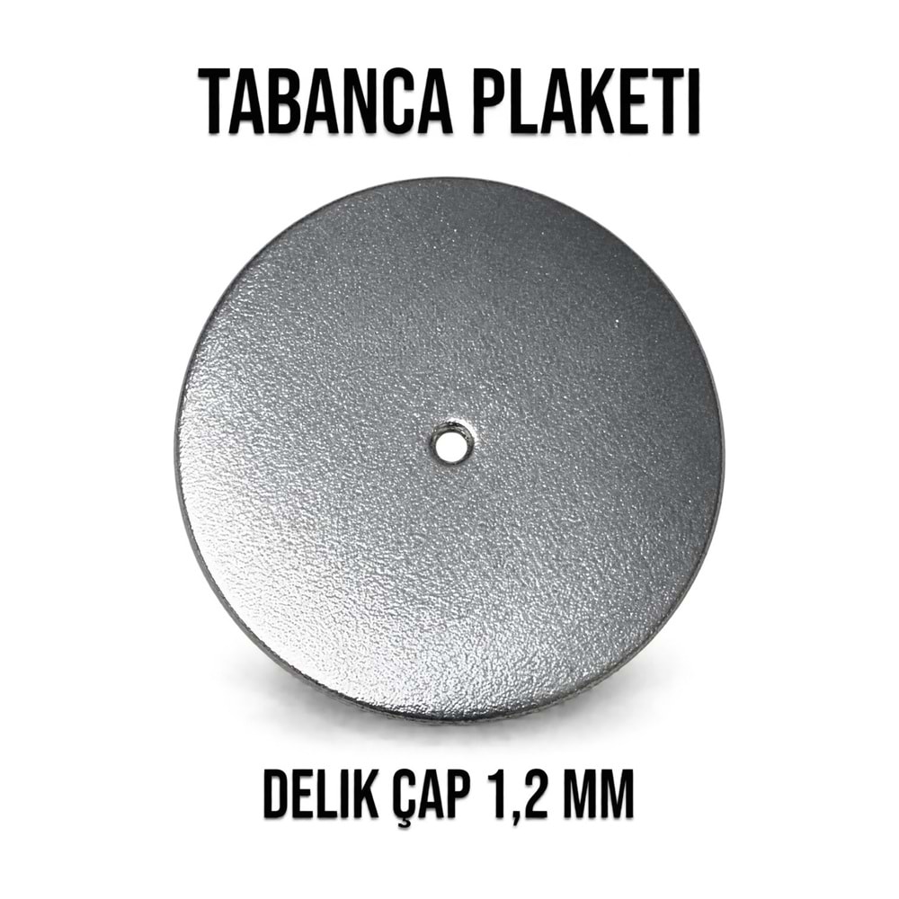 Tabanca Plaketi – Krom / Delik 1,2 mm