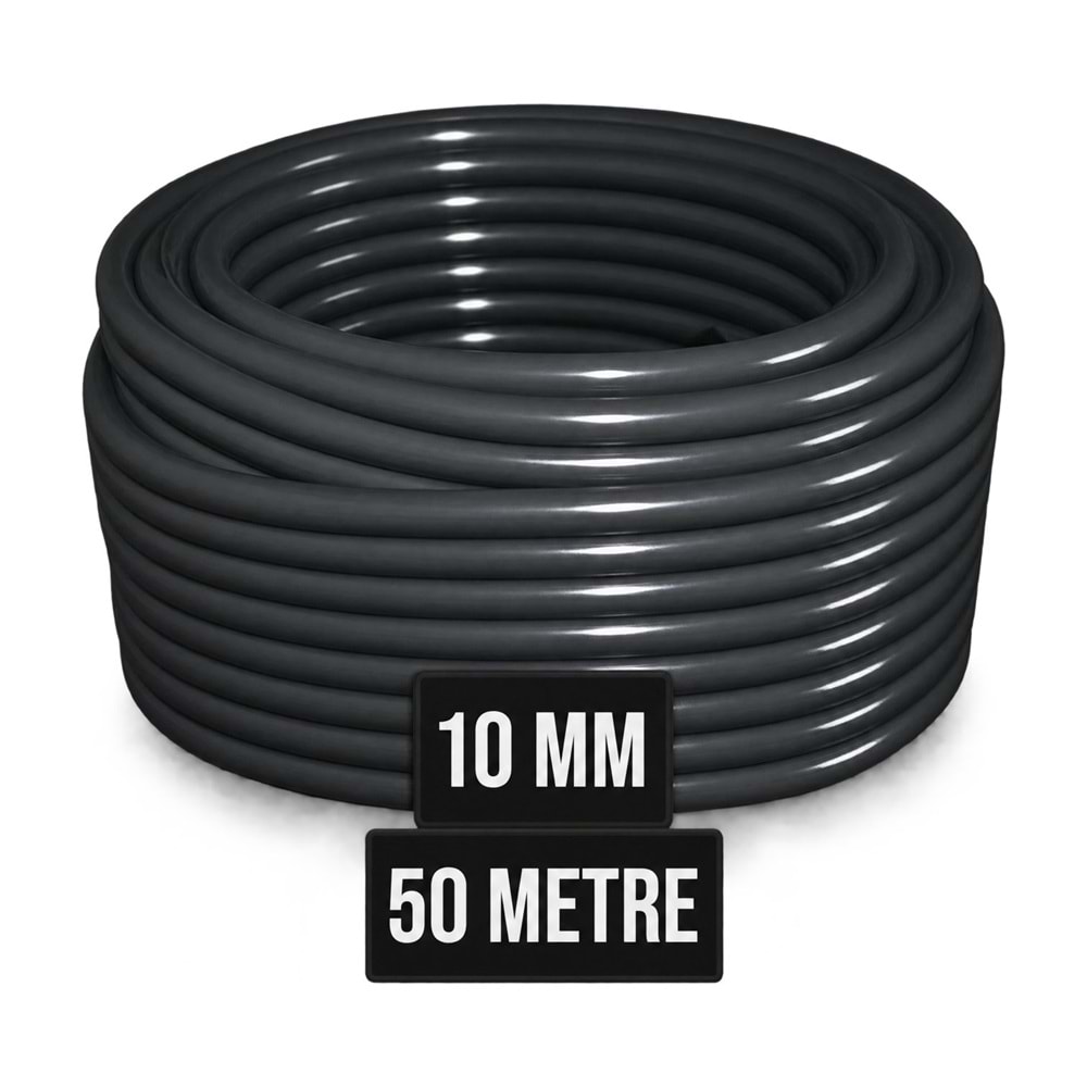 Sel Hortum – 10 mm / Siyah / Top: 50 m