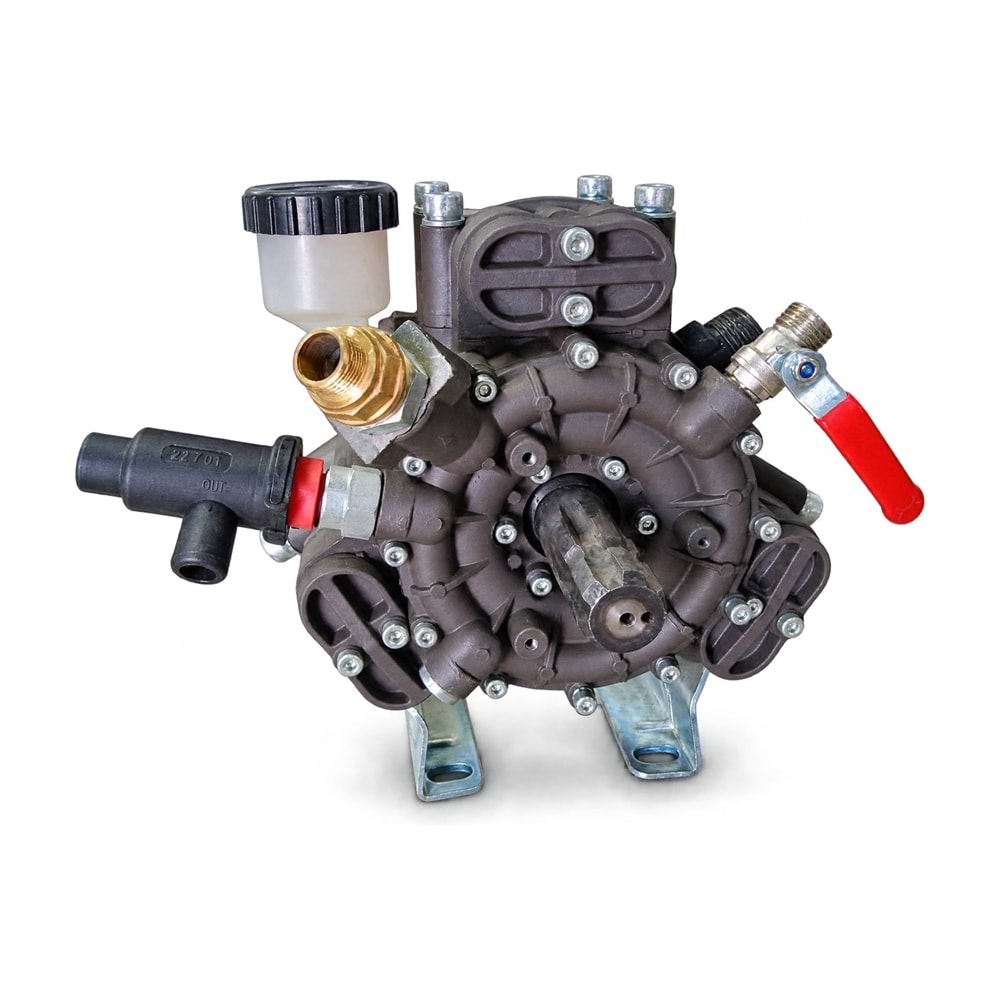 YBSPUMP YP-70 3 Membranlı Pompa – Önden Manifoldlu / Düz Mil