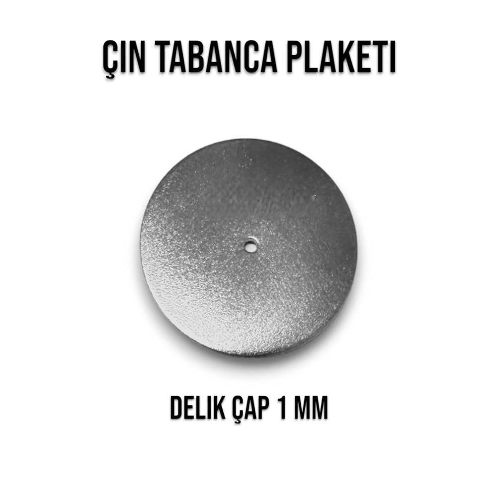 TABANCA PLAKET KROM ÇİN 1 MM ( 50 ADET )