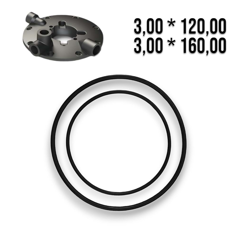 ORİNG COMET TİPİ 145 POMPA ÖN MANİFOLT KAPAK ( 2 ADET )