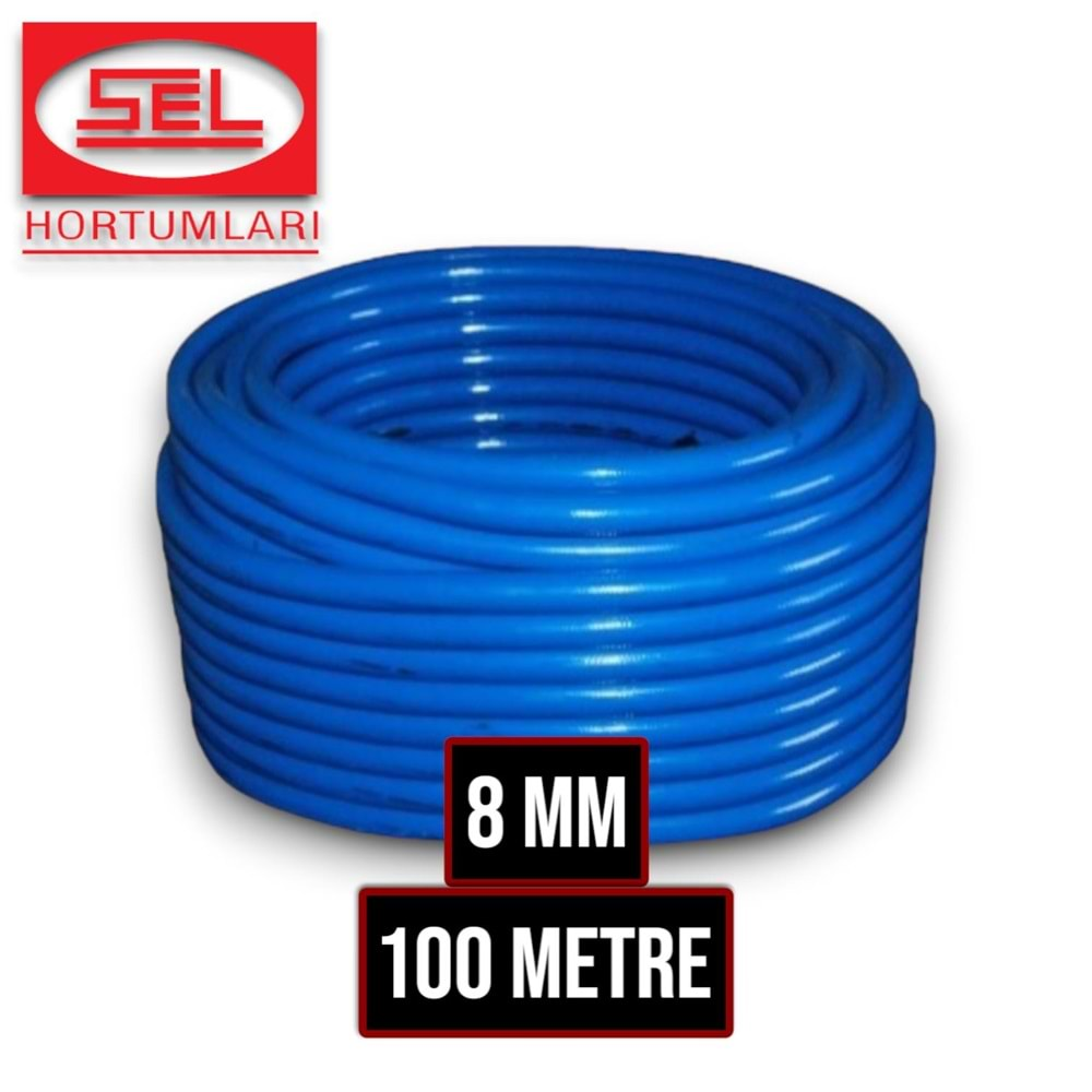 HORTUM 8 MM SEL MAVİ 100 MT