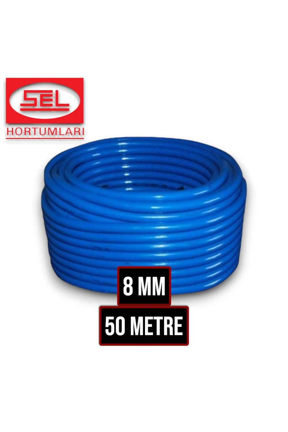 HORTUM 8 MM SEL MAVİ 50 MT