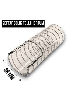 HORTUM ŞEFFAF TELLİ 38 MM