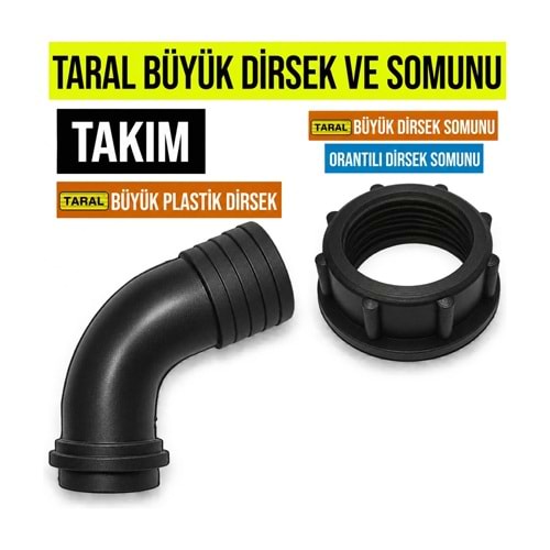 Pompa Dirsek ve Somun Takımı – Büyük (Taral Uyumlu)