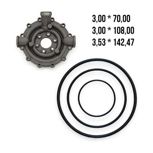 Pompa Manifold O-ring Takımı – 70 / 108 / 142,47 mm (YBSPUMP YP-80 Uyumlu)