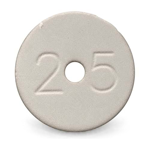 Seramik Plaket – Çap 15 mm / Delik 2,5 mm