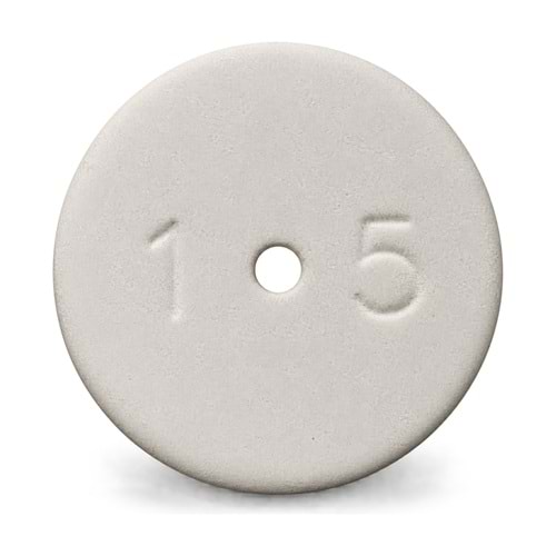 Seramik Plaket – Çap 15 mm / Delik 1,5 mm