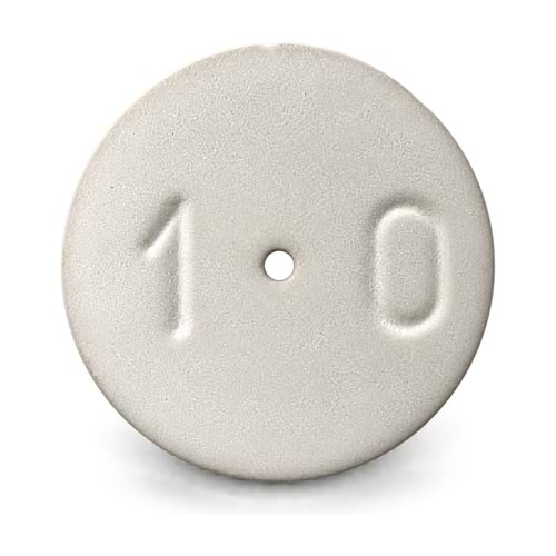 Seramik Plaket – Çap 15 mm / Delik 1 mm