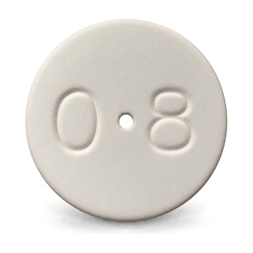 Seramik Plaket – Çap 15 mm / Delik 0,8 mm