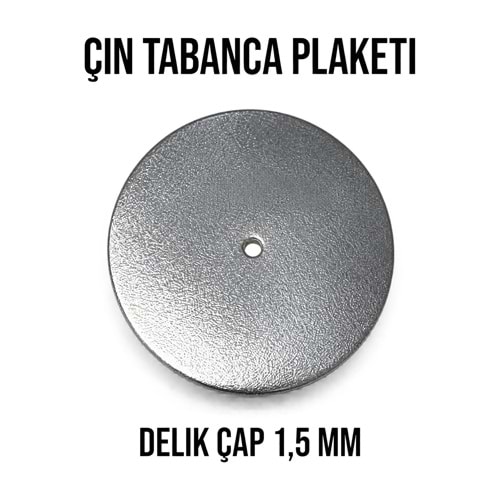 Çin Tabanca Plaketi – Krom / Delik 1,5 mm