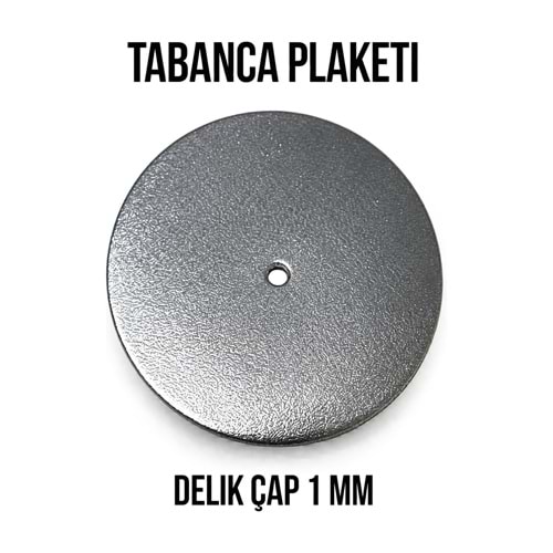Tabanca Plaketi – Krom / Delik 1 mm