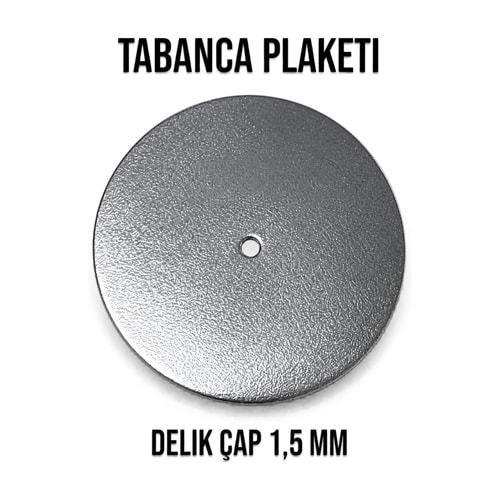 Tabanca Plaketi – Krom / Delik 1,5 mm