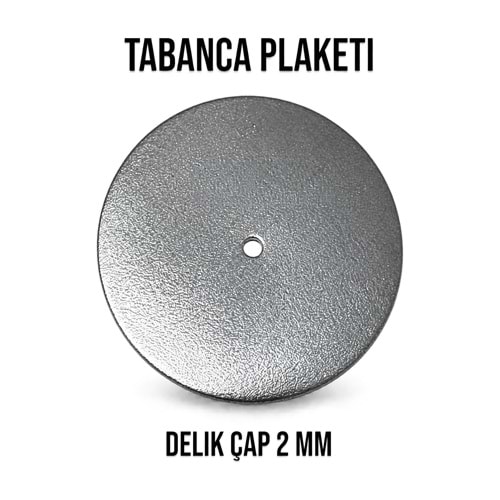 Tabanca Plaketi – Krom / Delik 2 mm
