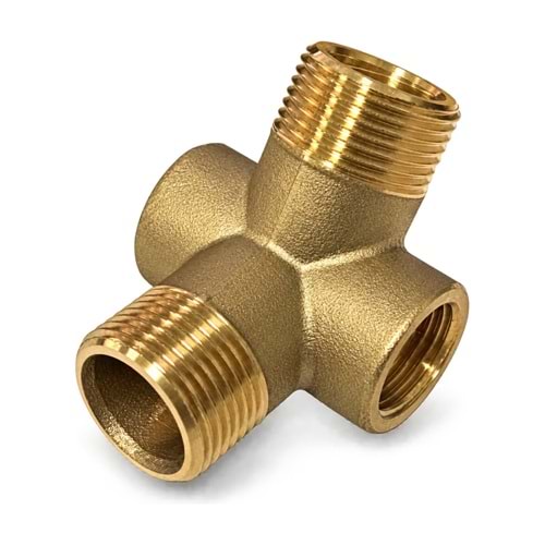 Pompa Manifold Dirsek – 4 Çıkışlı / Pirinç (YBSPUMP YP-145 Uyumlu)