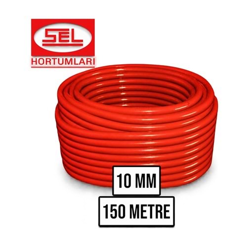 Sel Hortum – 10 mm / Kırmızı / Top: 150 m