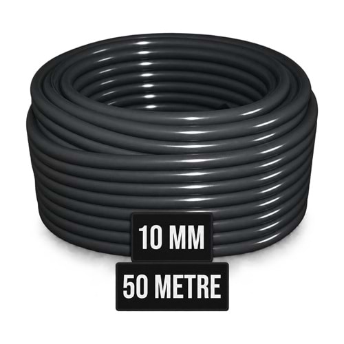 Sel Hortum – 10 mm / Siyah / Top: 50 m