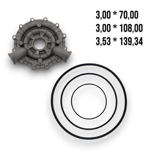 KONYA 3 MEMBRAN POMPA MANİFOLT ORİNG TAKIMI