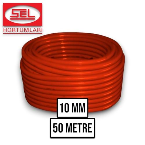 HORTUM 10 MM SEL KIRMIZI 50 MT