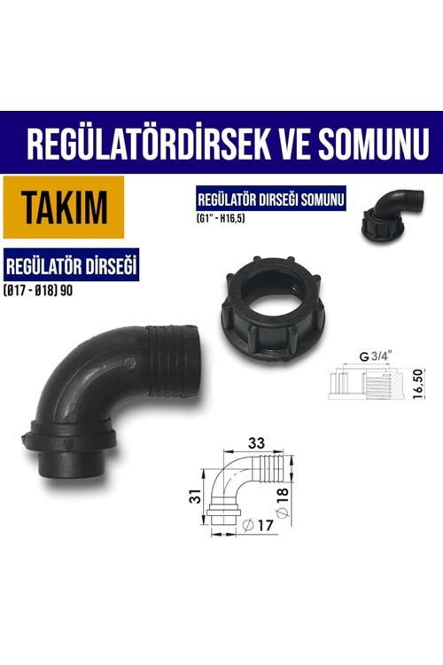 REGÜLATÖR TARAL DİRSEK TAKIM