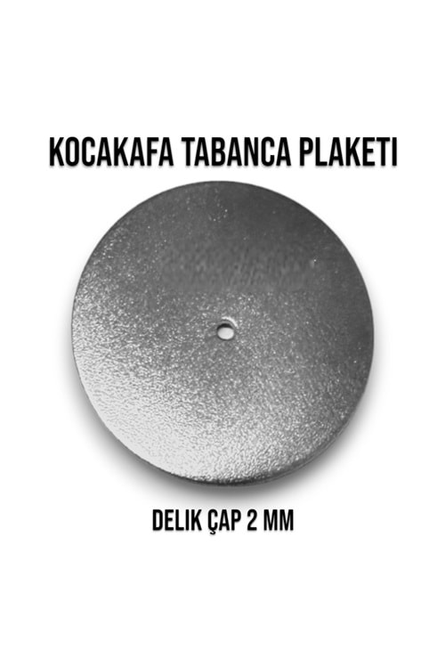 TABANCA PLAKET KROM KOCA KAFA 2 MM