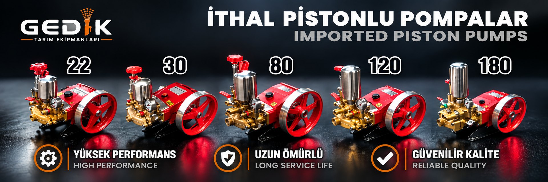 İthal Pistonlu Pompalar