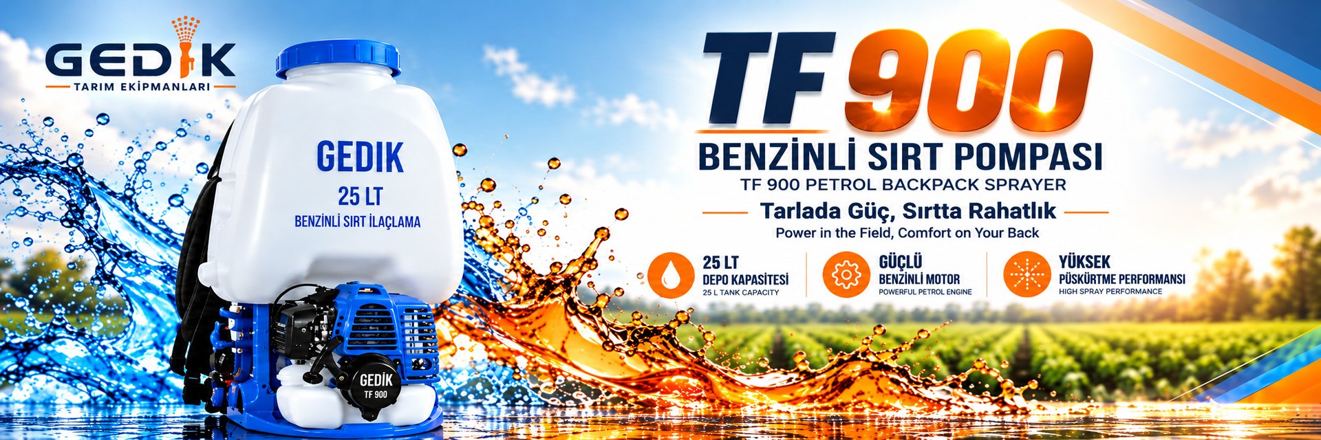 TF 900 Benzinli Sırt Pompası