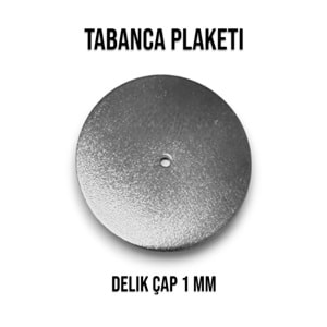 TABANCA PLAKET KROM 1 MM ( 50 ADET )